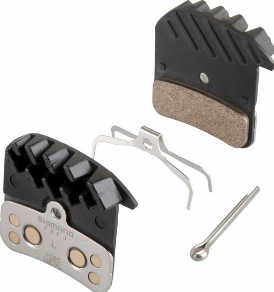 Shimano Ice-Tech H03C Metall mit Kühlrippen Scheibenbremsbeläge 1 Paar