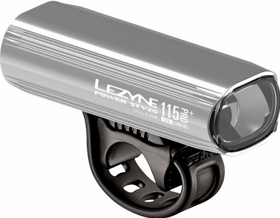 Lezyne LED Power Pro+ 115 StVZO Vorderlicht silber-glänzend weißes Licht