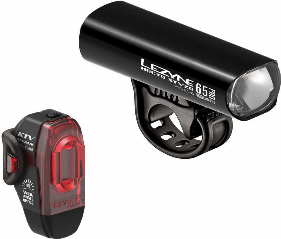 Lezyne LED Beleuchtungsset Hecto Pro 65 StVZO + KTV Drive StVZO
