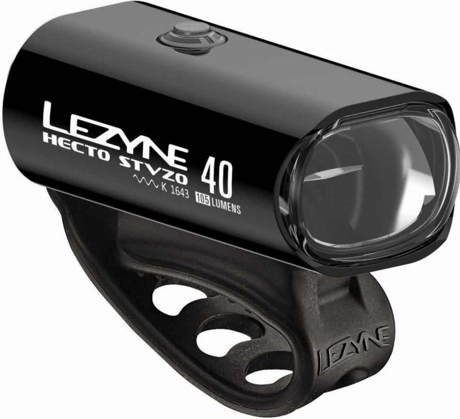 Lezyne LED Hecto Drive 40 StVZO Vorderlicht schwarz-glänzend weißes Licht