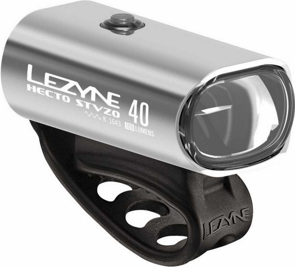 Lezyne LED Hecto Drive 40 StVZO Vorderlicht silber-glänzend weißes Licht