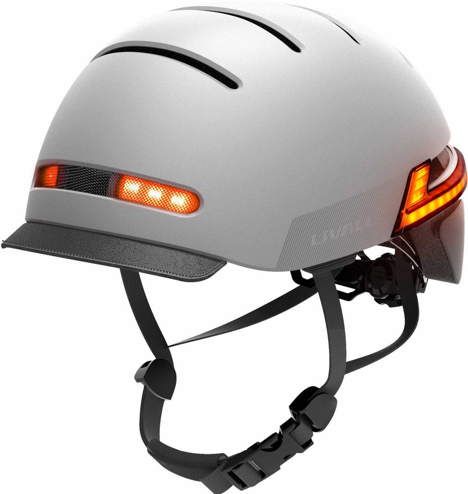 B-Ware - Livall BH51M Neo Helm + BR 80 Fernbedienung hellgrau (Gebrauchtware)