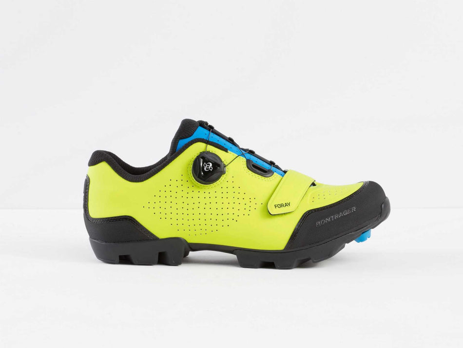 Bontrager Foray Mountain Schuhe Radioactive Yellow/Waterloo Blue