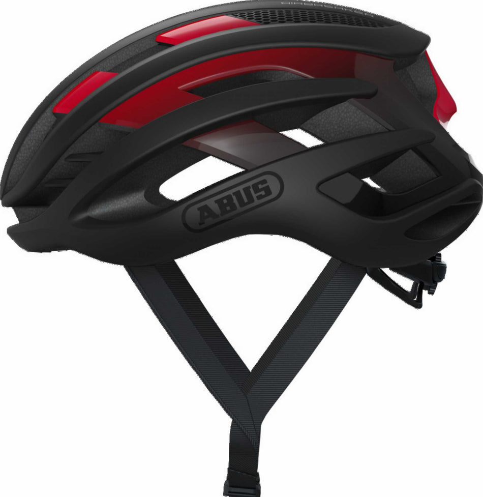 Abus Airbreaker Rennrad-Helm black red