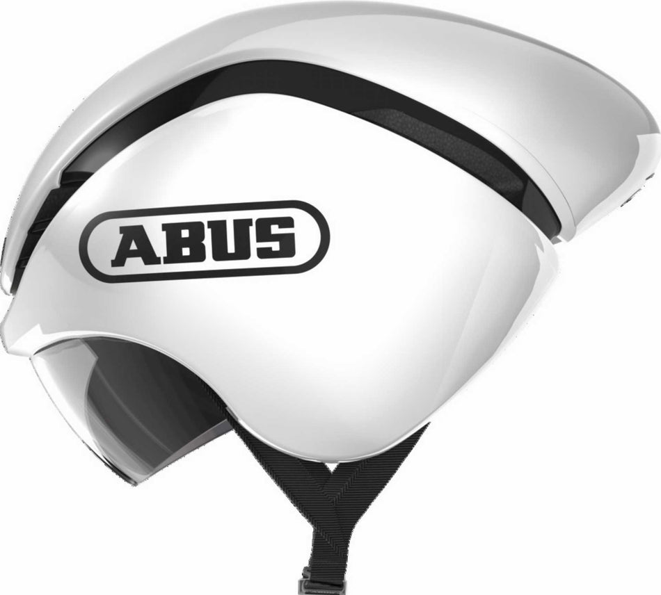 Abus GameChanger TT Rennrad-Helm shiny white