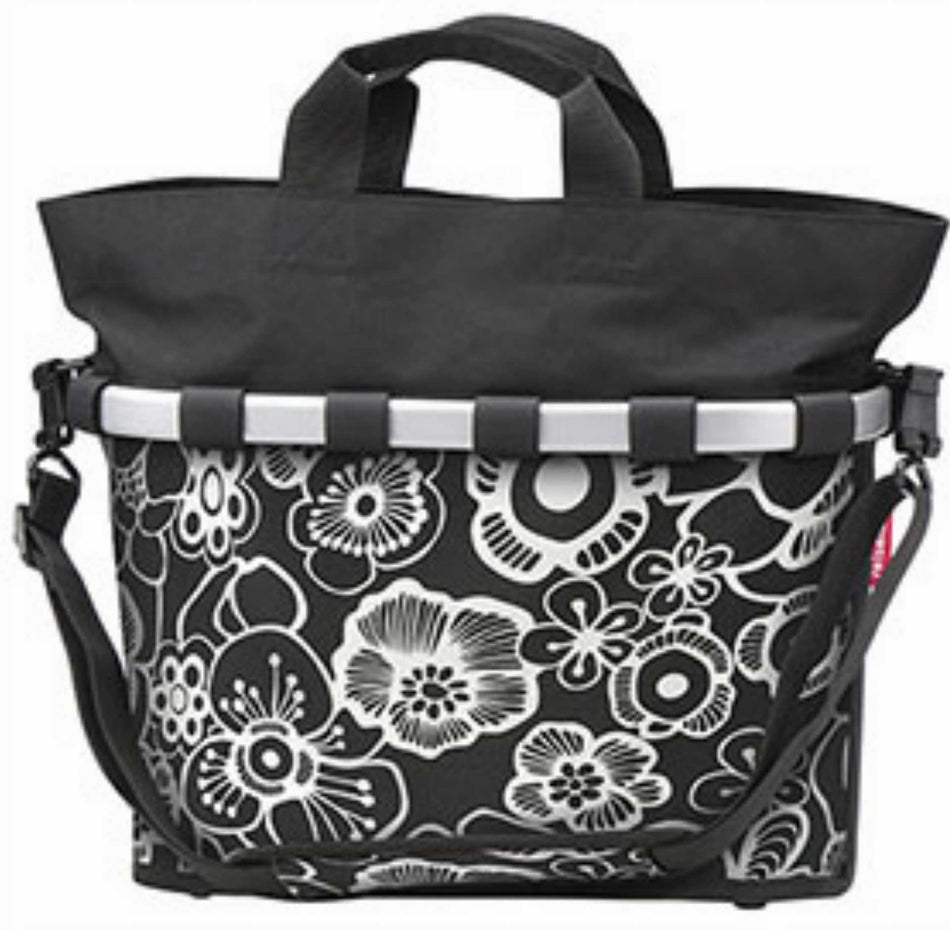 KLICKfix Reisenthel Bikebasket Oval M Gepäckträgertasche fluer schwarz