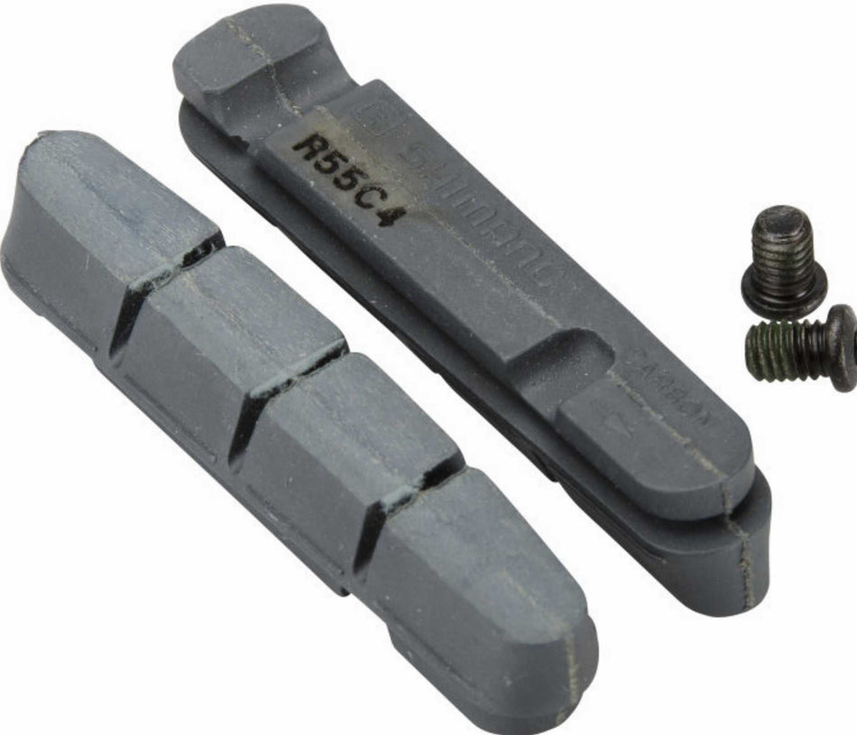 Shimano Bremsbelag R55C4 für Cartridge Bremsschuh, Für Carbonfelge, 2 Paar