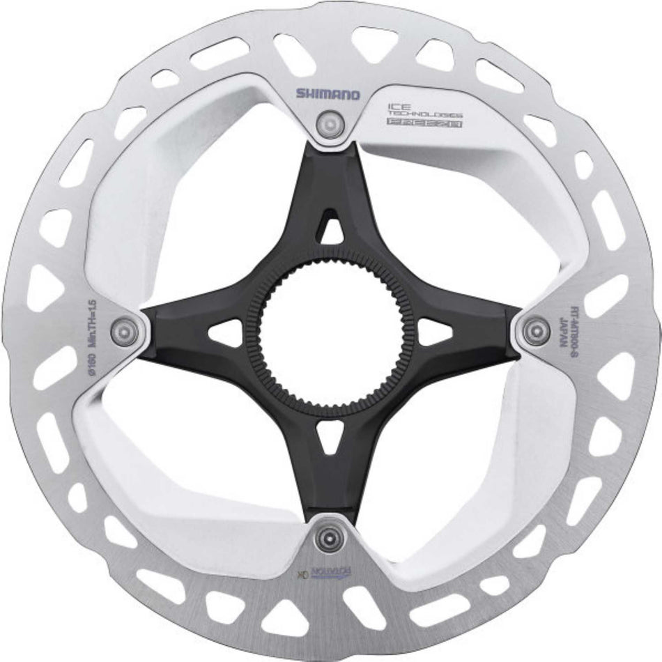 Shimano BREMSSCHEIBE RT-MT800 160 MM MIT LOCK RING INNENVERZAHNUNG