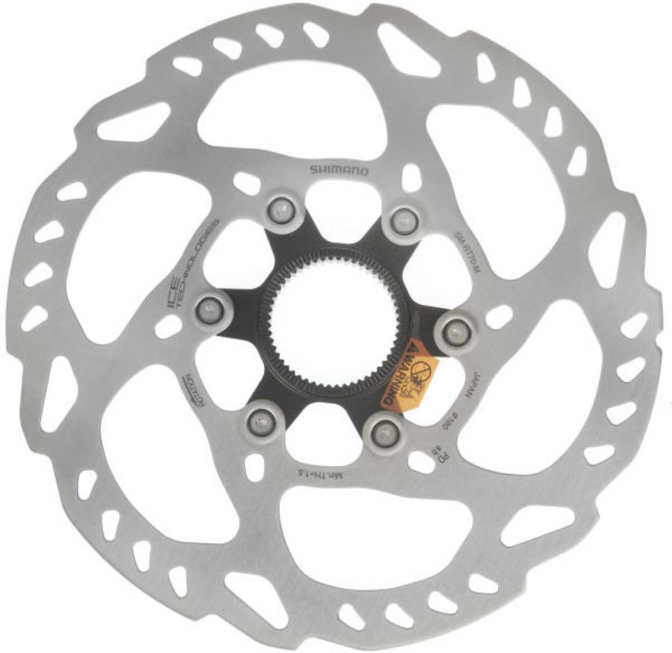 Shimano BREMSSCHEIBE SM-RT70 180 MM MIT LOCK-RING AUSSENVERZAHNUNG