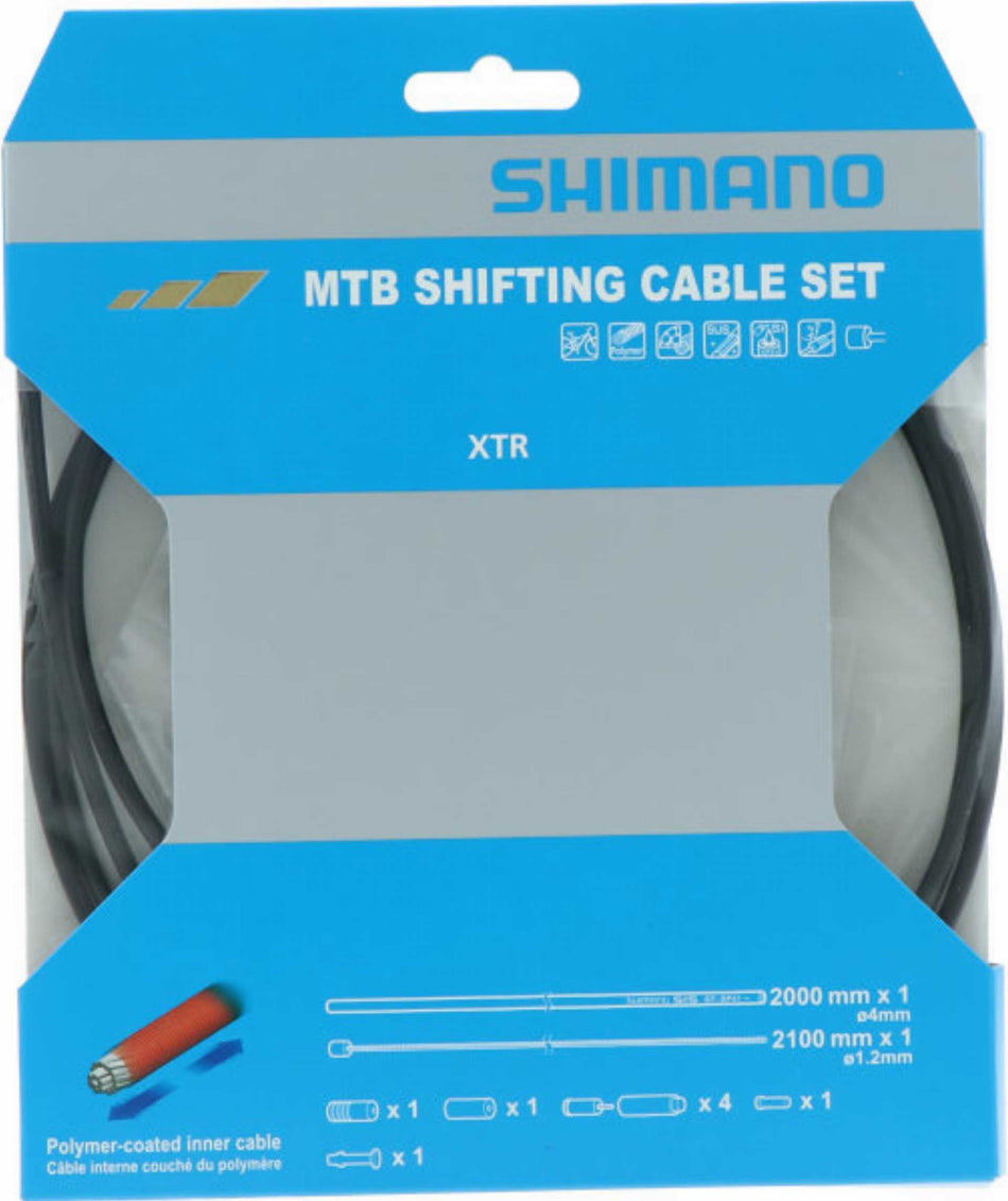 Shimano Schaltzug-Set MTB XTR polymerbeschichtet 2000 mm Schwarz