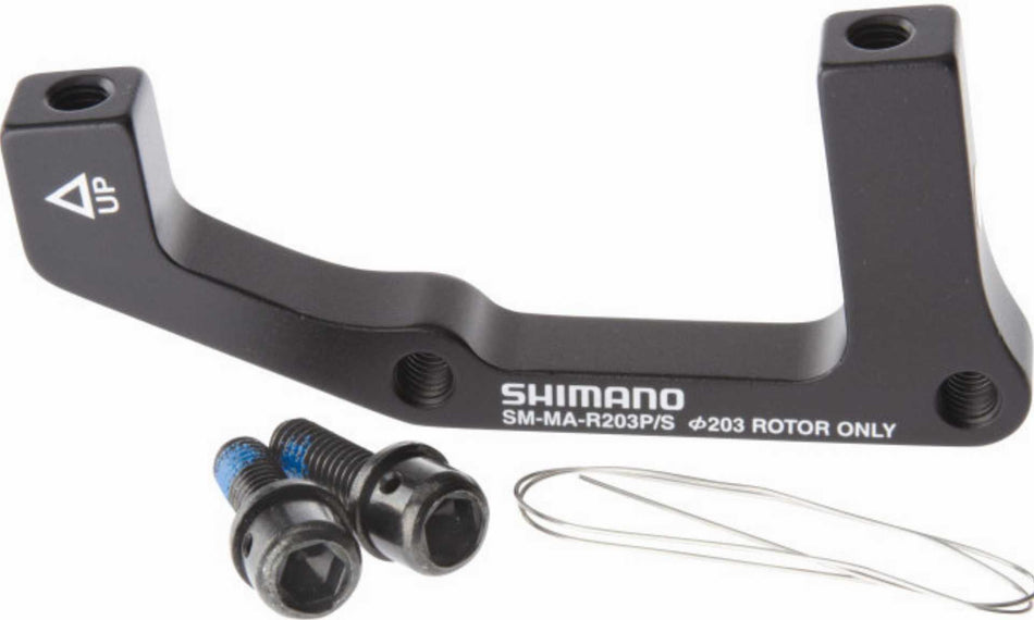 Shimano Scheibenbremsadapter von PM-Bremssattel auf IS-Gabel/-Rahmen hinten 203