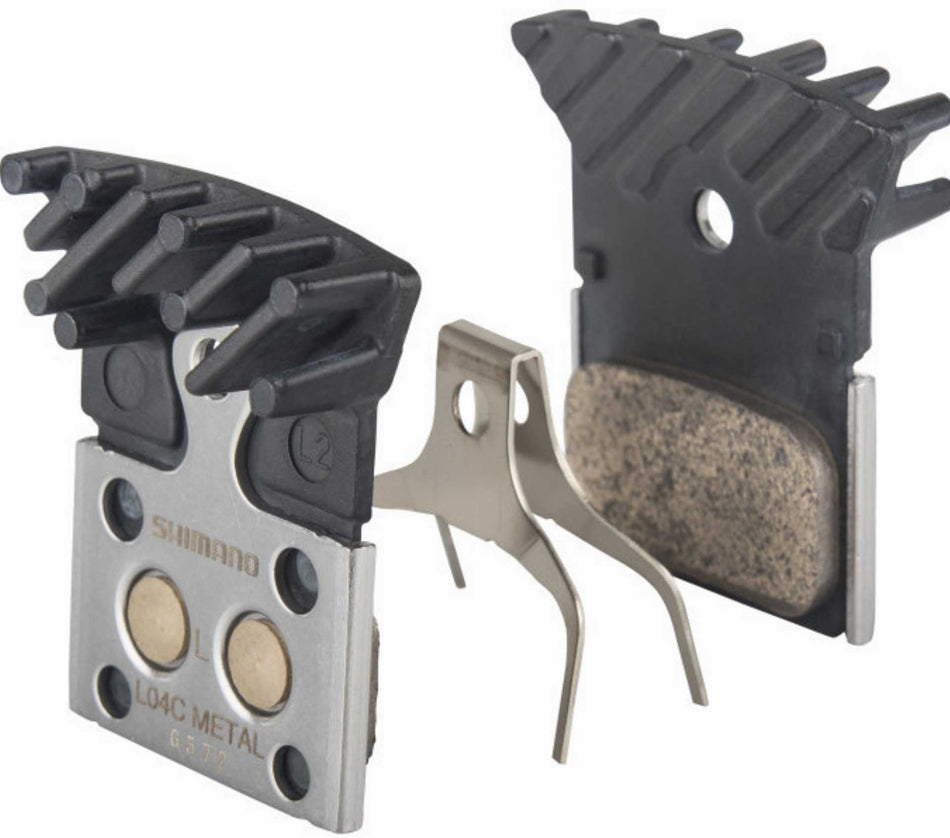 Shimano L04C Metall mit Kühlrippen Scheibenbremsbeläge 1 Paar
