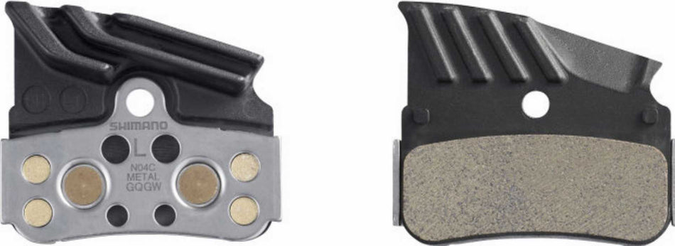 Shimano N04C Metall mit Kühlrippen Scheibenbremsbeläge 1 Paar