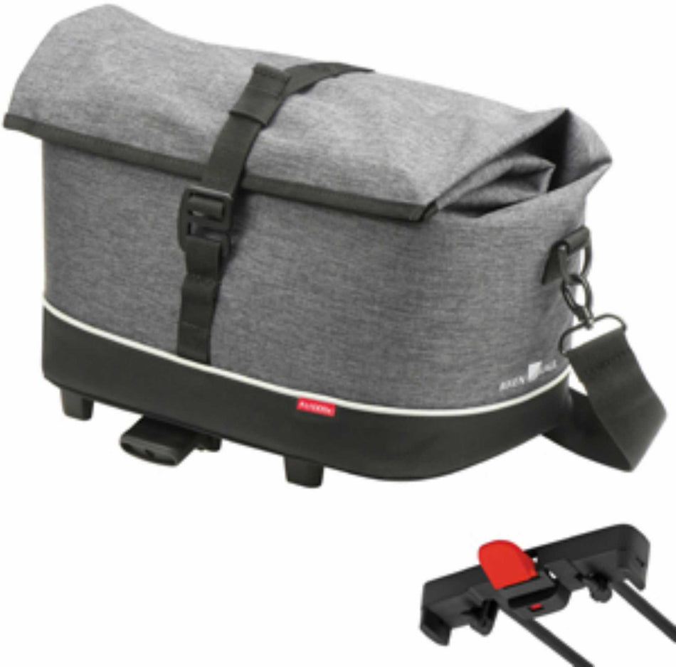 Klickfix Rackpack City Gepäckträgertasche für Racktime grau