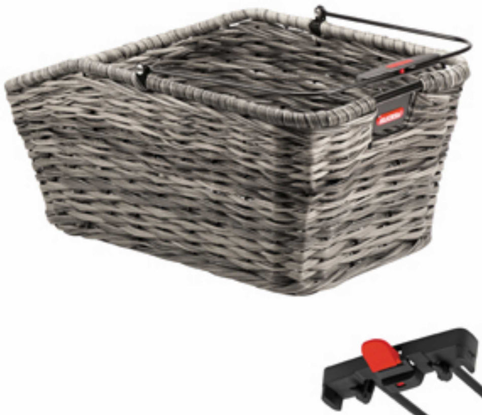 KLICKfix Structura GT Gepäckträgerkorb für Racktime schilfgrau