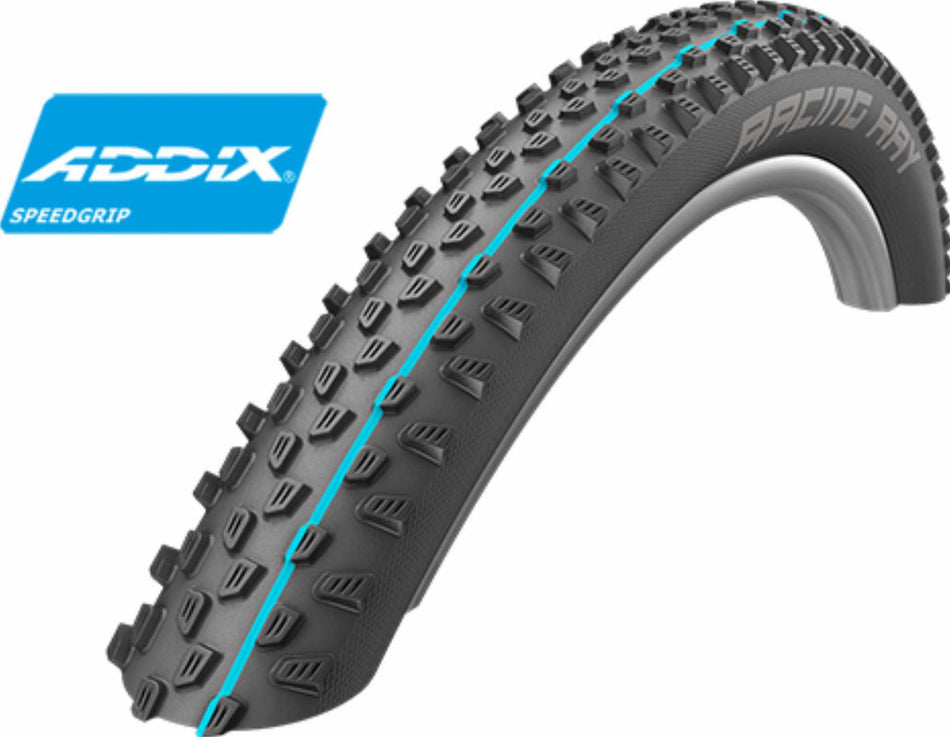 Schwalbe RACING RAY Perf, TwinSkin, TLR 27,5" Faltreifen Black 57-584