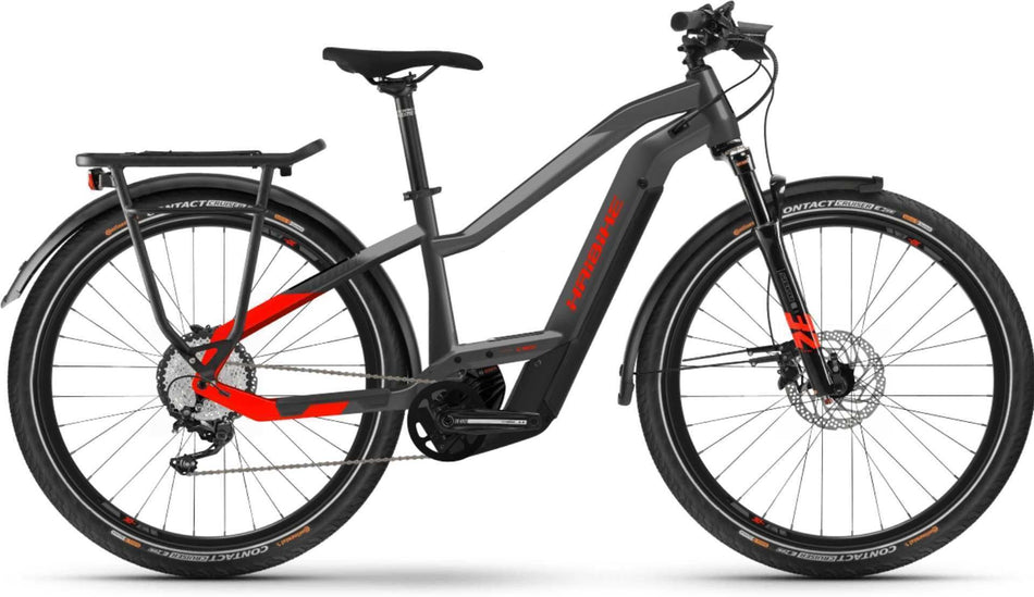 Haibike Trekking 9 Mid 27,5" anthracite/ red