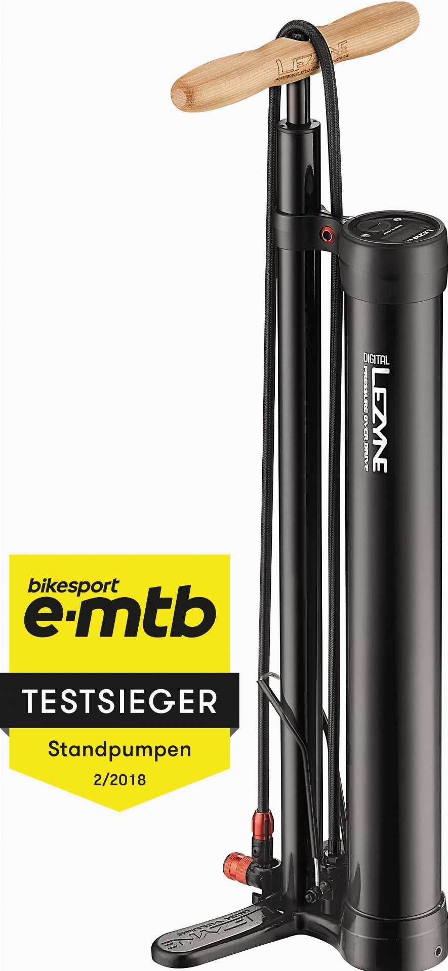 Lezyne Fahrrad Standluftpumpe Digital Pressure Over Drive