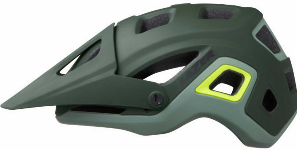 Lazer Impala Helm matte dark green flash yellow