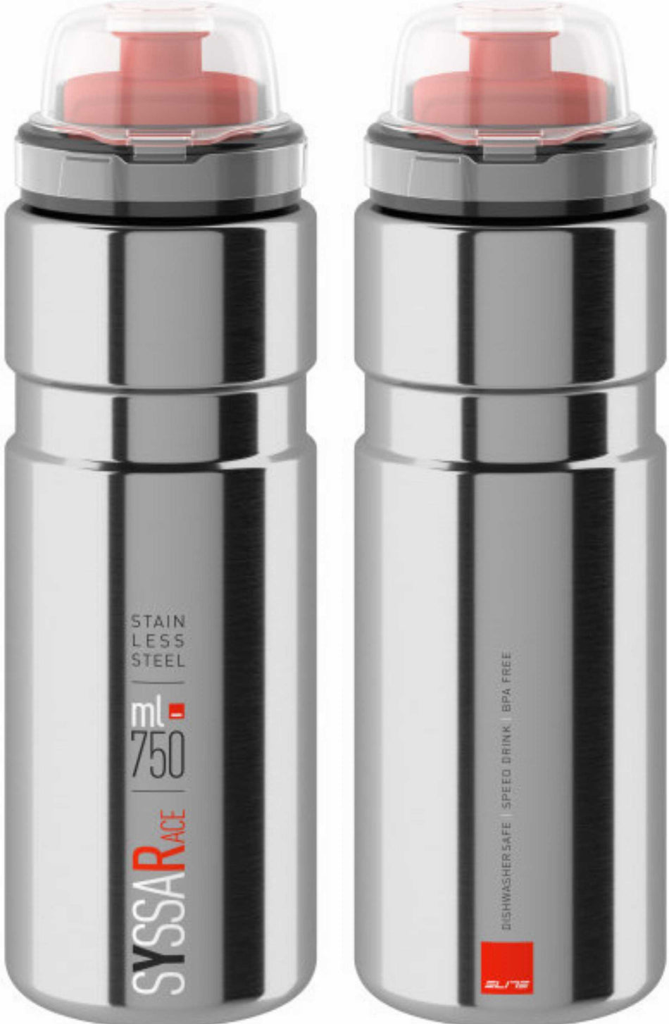 Elite Syssa Race Trinkflasche silber glänzend 750 ml