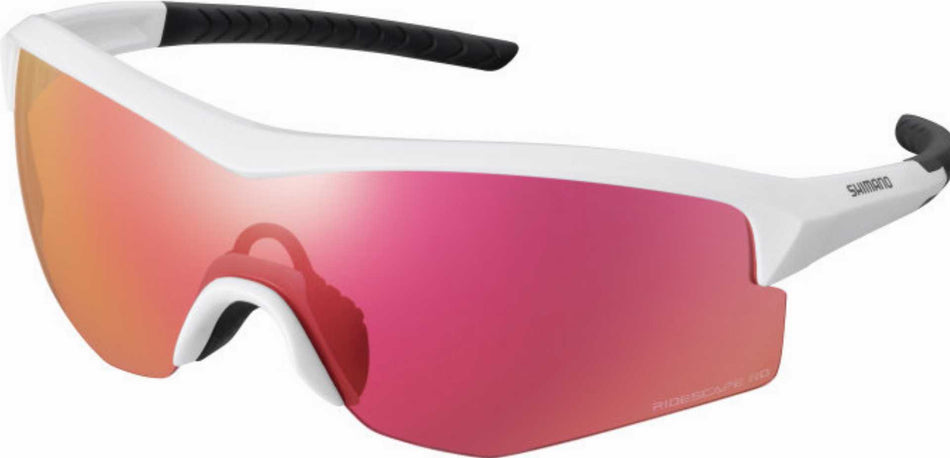 Shimano Spark Brille metallic white/ridescape road