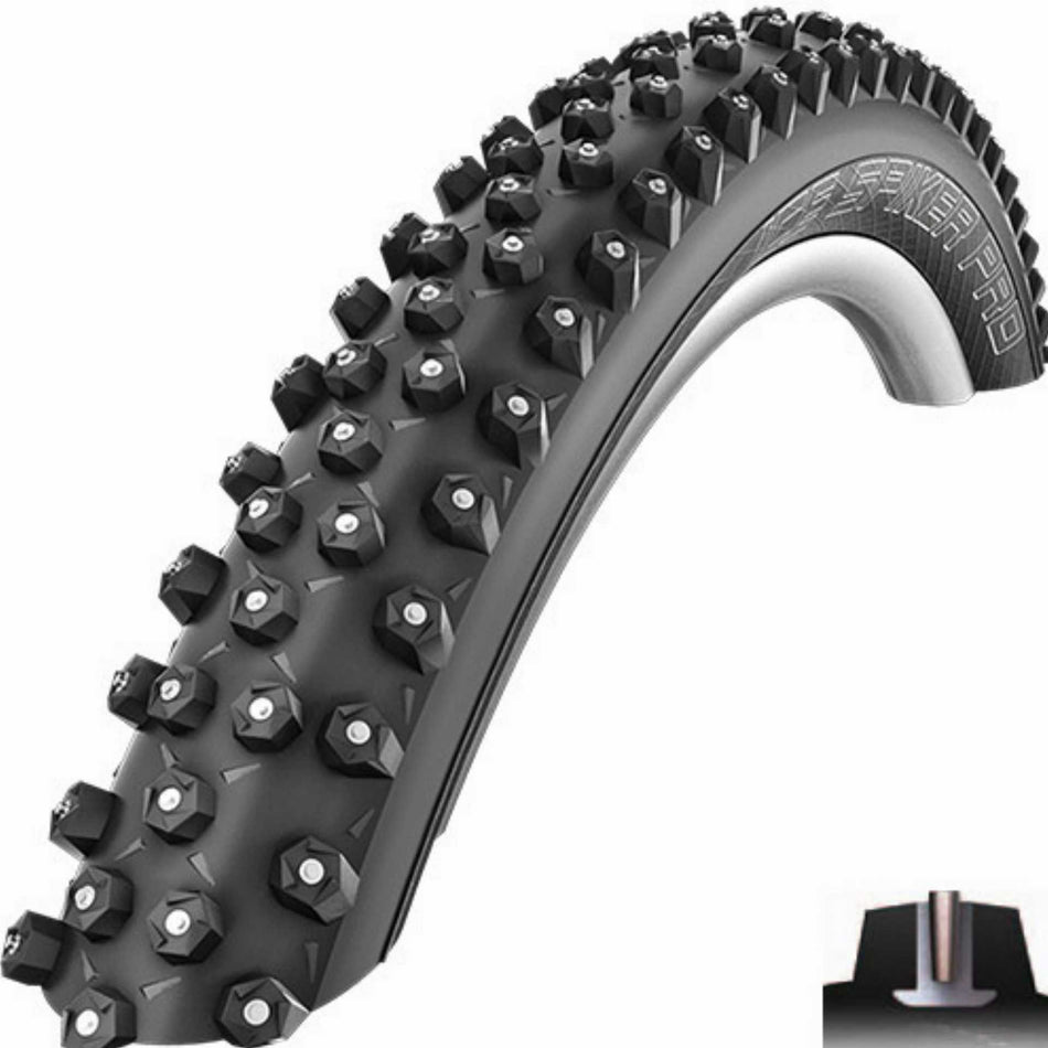 Schwalbe Ice Spiker Pro WiC Performance Line, TLE, Faltreifen 27,5" SnakeSkin, DD, RaceGuard schwarz