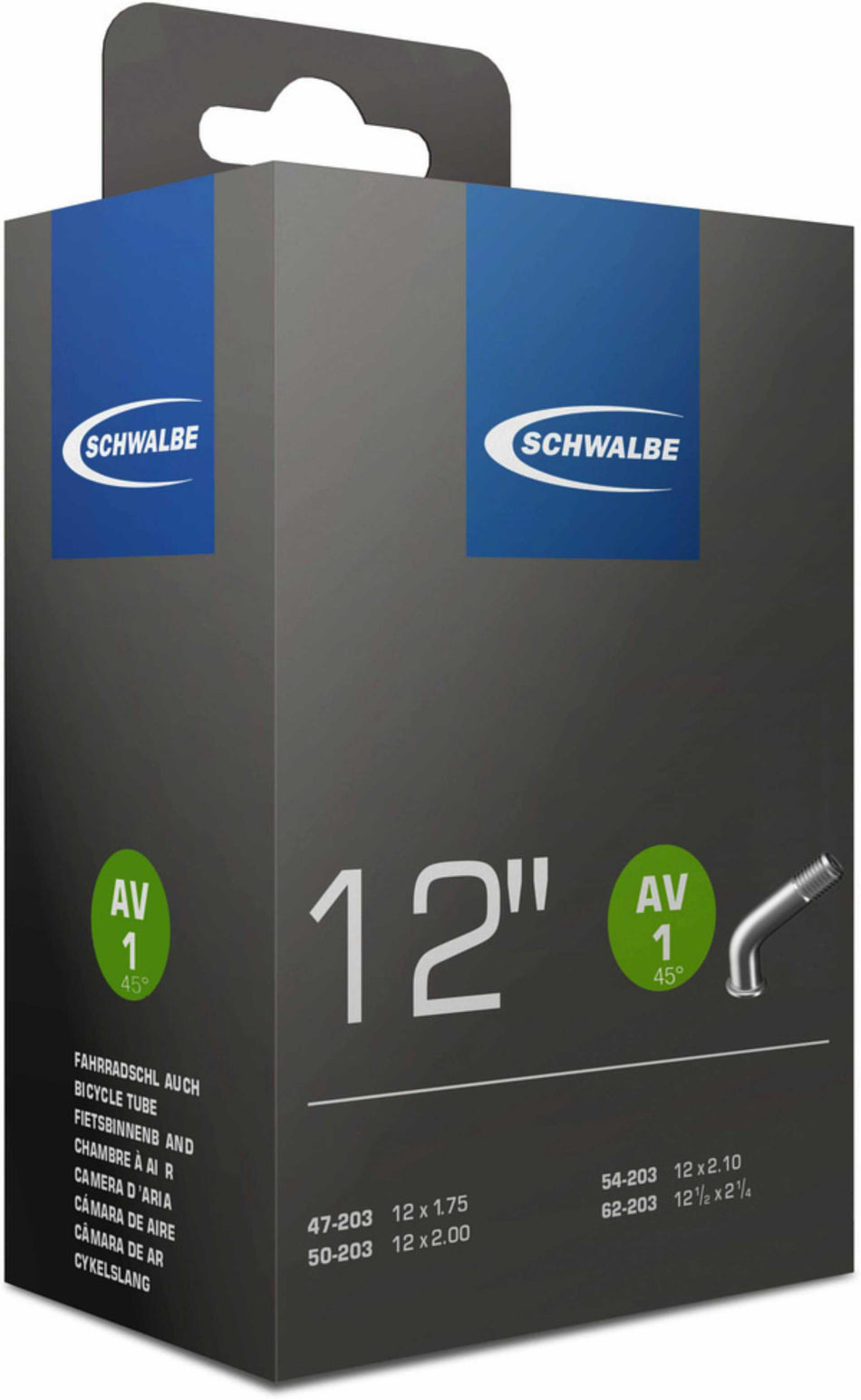 Schwalbe Nr. 1 Schlauch 12" AV 45° 47/62-203