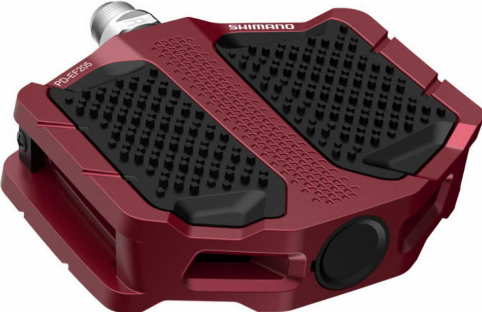 Shimano PEDAL PD-EF205, ROT OHNE REFLEKTOREN