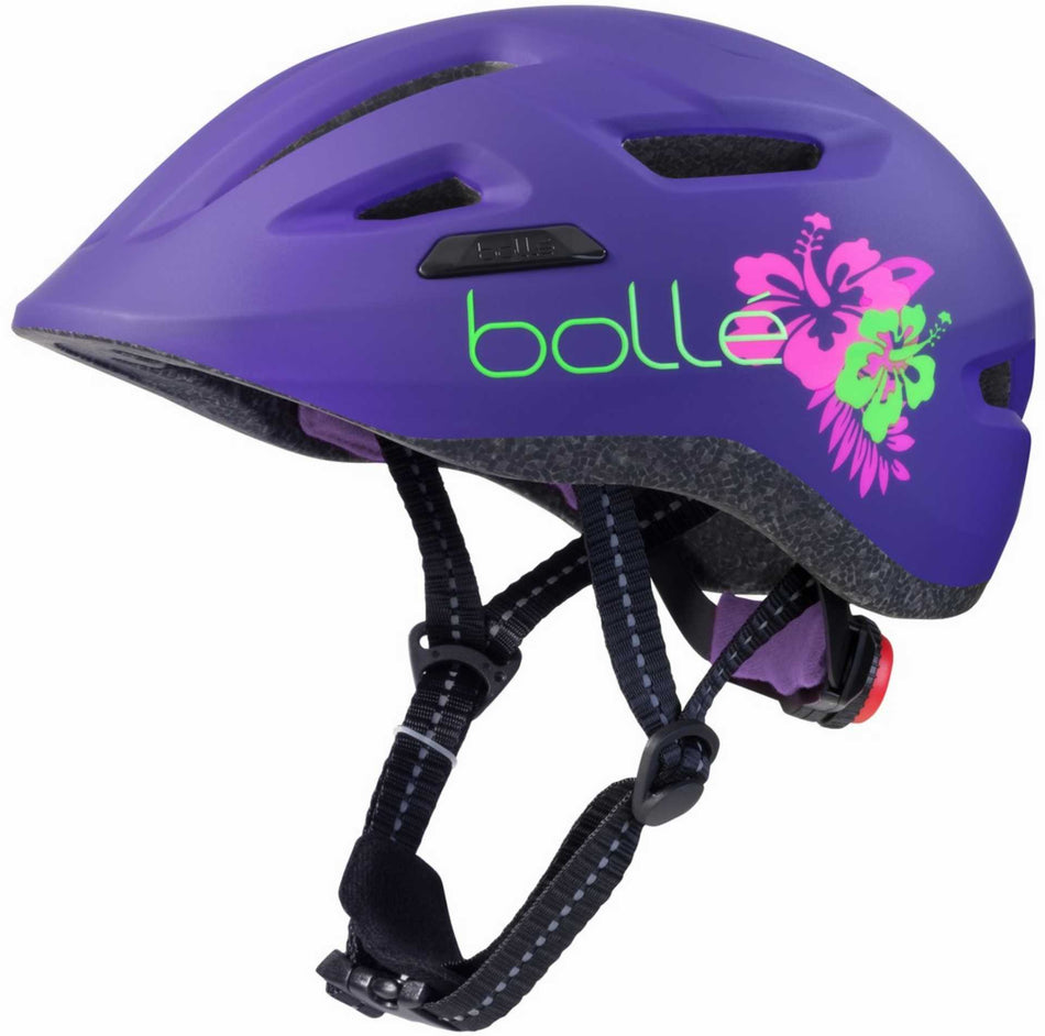 Bolle Stance JR Kinder-Helm matte purple flower