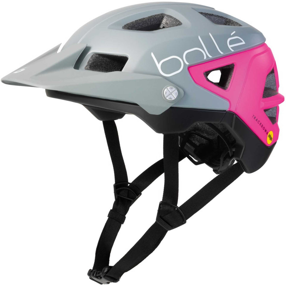 Bolle Trackdown Mips MTB-Helm matte grey/neon pink