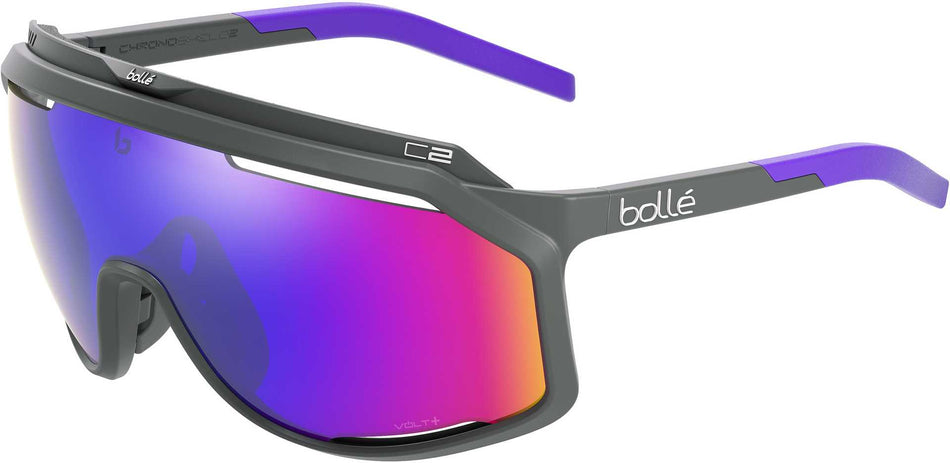 Bolle Chronoshield Sportbrille matt titanium/volt+ viol.