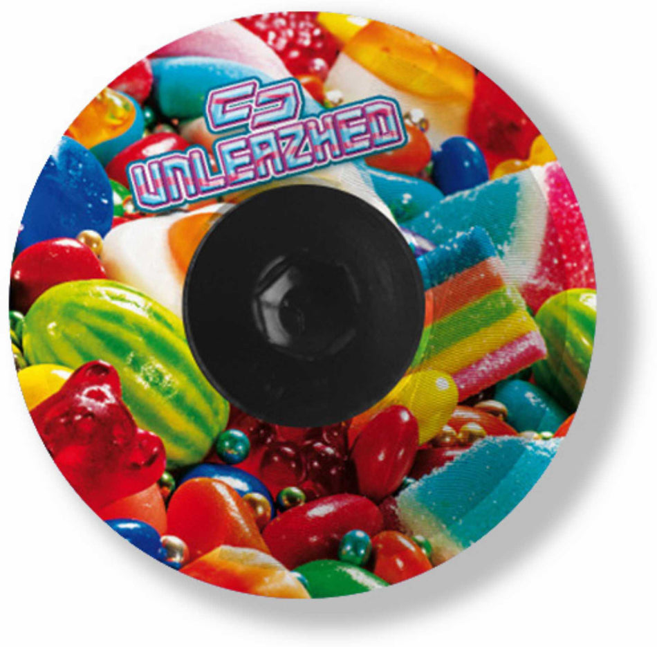 Unleazhed AL01 Top Cap Aluminium Crazy Skin 1 pcs, 1 aluminium screw M6 candy shop