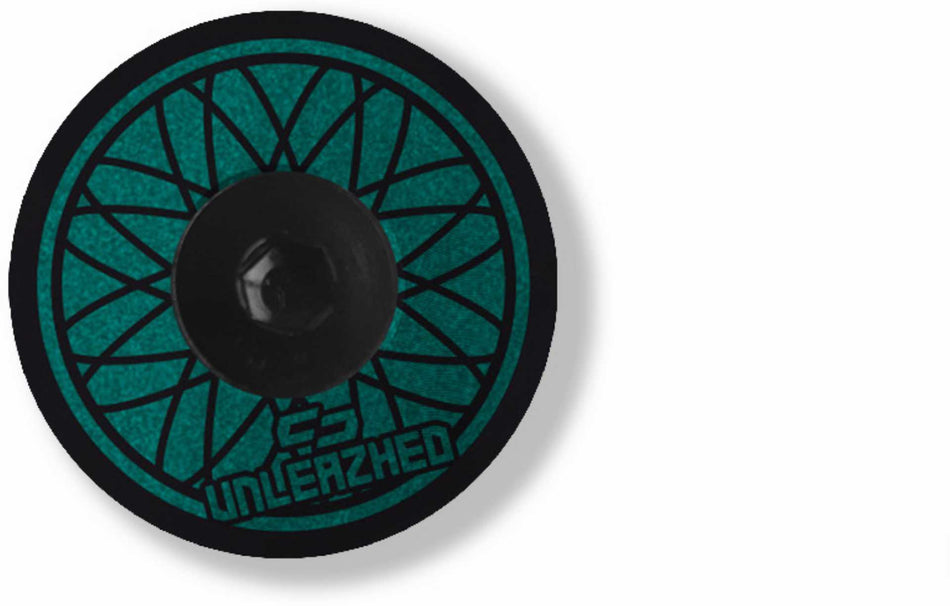 Unleazhed AL01 Top Cap Aluminium Design Skin 1 pcs, 1 aluminium screw M6 tatanka tourquise