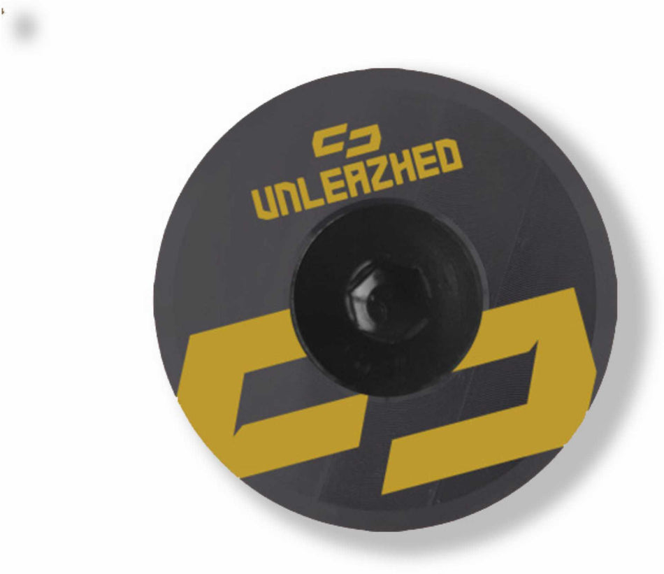 Unleazhed AL01 Top Cap Aluminium Logo Skin 1 pcs, 1 aluminium screw M6 olive