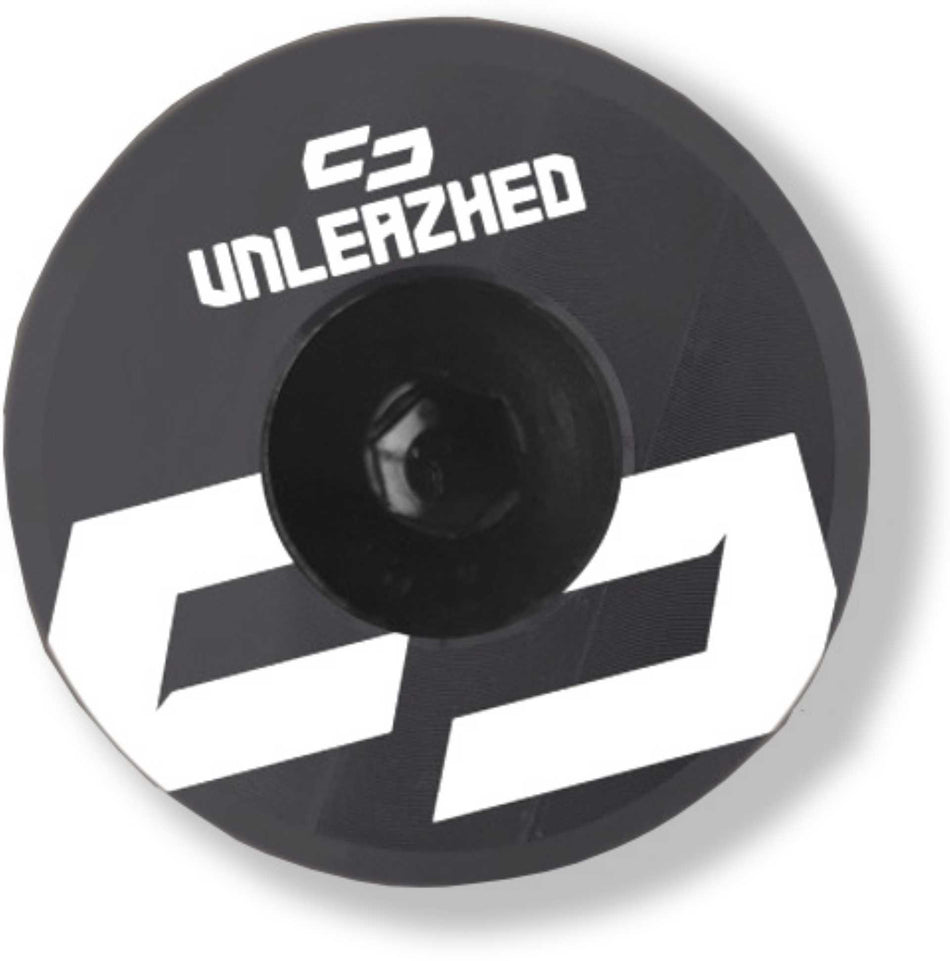 Unleazhed AL01 Top Cap Aluminium Logo Skin 1 pcs, 1 aluminium screw M6 white