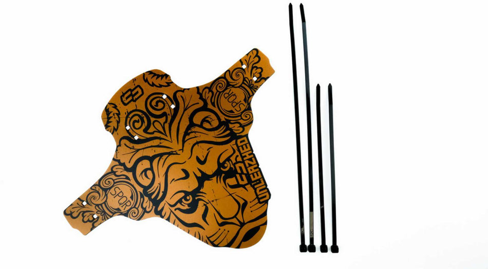 Unleazhed M01 Mudguard Design Skin unsplash 1 pcs, 4 cable ties empire copper