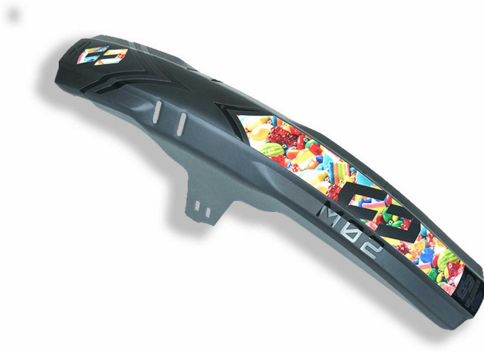 Unleazhed M02 Mudguard Big Decal Crazy Skin unsplash 1 pcs 4 formcut candy shop