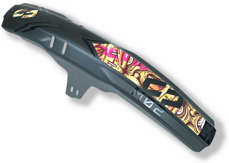 Unleazhed M02 Mudguard Big Decal Crazy Skin unsplash 1 pcs 4 formcut jack