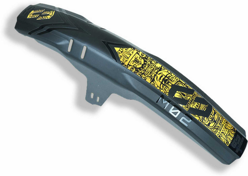 Unleazhed M02 Mudguard Big Decal Design Skin unsplash 1 pcs 4 formcut eldorado gold