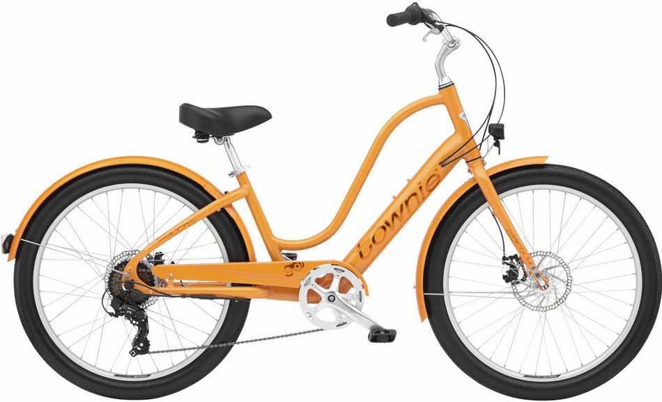 Electra Townie Go! 7D EQ Step-Thru 250 Wh Retro E-Bike Wave 26" mango M