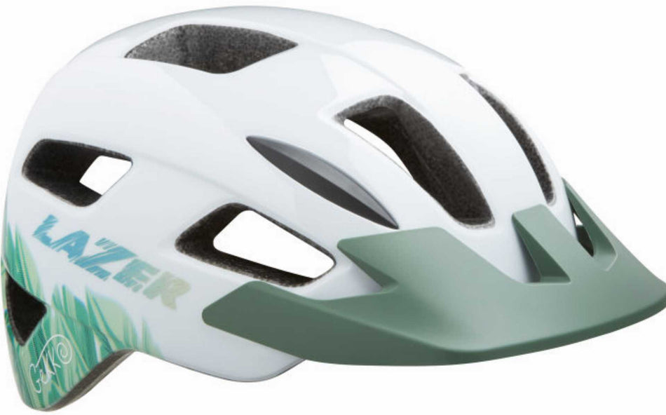 B-Ware - Lazer Gekko Kinder-Helm + NET white tropical 50-56 cm (Gebrauchtware)