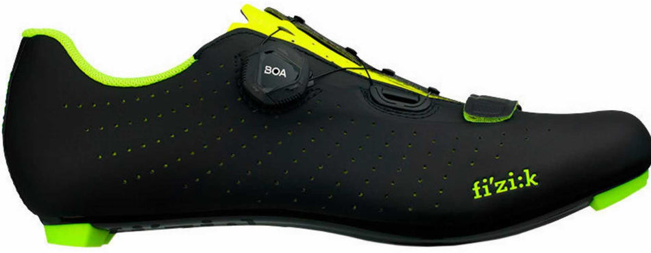 Fizik Tempo Overcurve R5 Rennradschuhe schwarz gelb fluo
