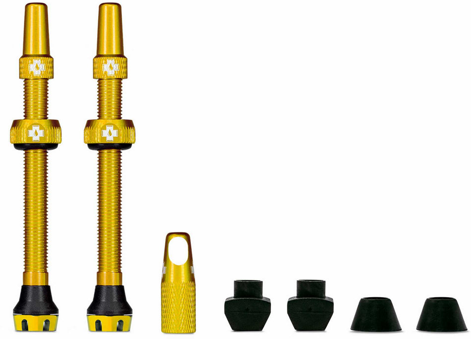 Muc-Off Tubeless Valve Kit V2 Universal for MTB & Road gold