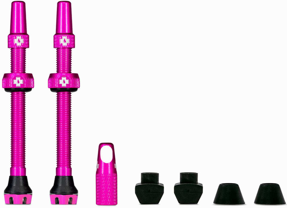 Muc-Off Tubeless Valve Kit V2 Universal for MTB & Road pink