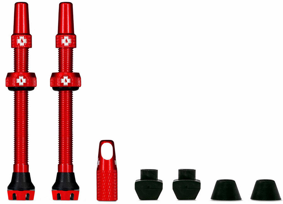 Muc-Off Tubeless Valve Kit V2 Universal for MTB & Road red