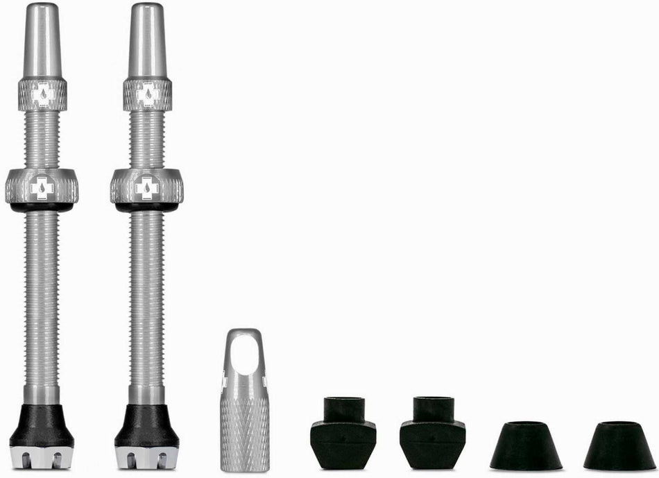 Muc-Off Tubeless Valve Kit V2 Universal for MTB & Road silver