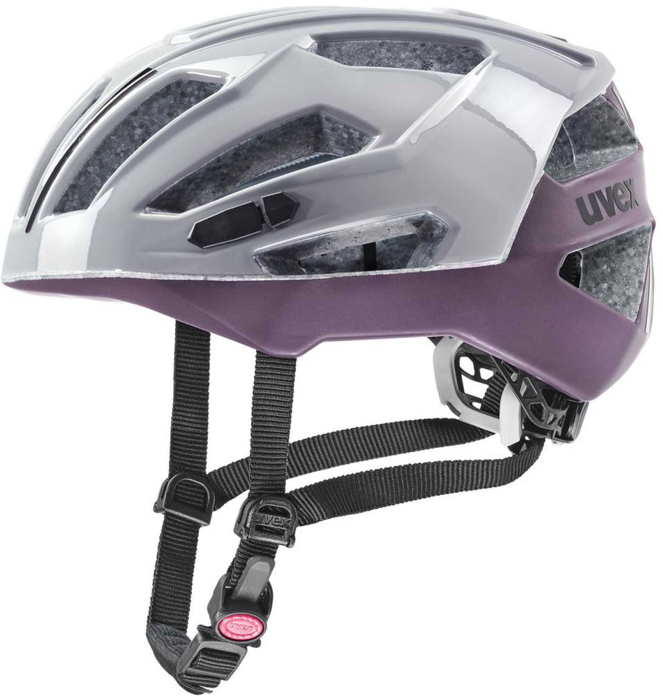 Uvex Gravel X Rennrad-Helm rhino - plum