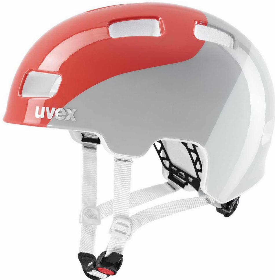 Uvex HLMT 4 Kinder-Helm grapefruit - grey