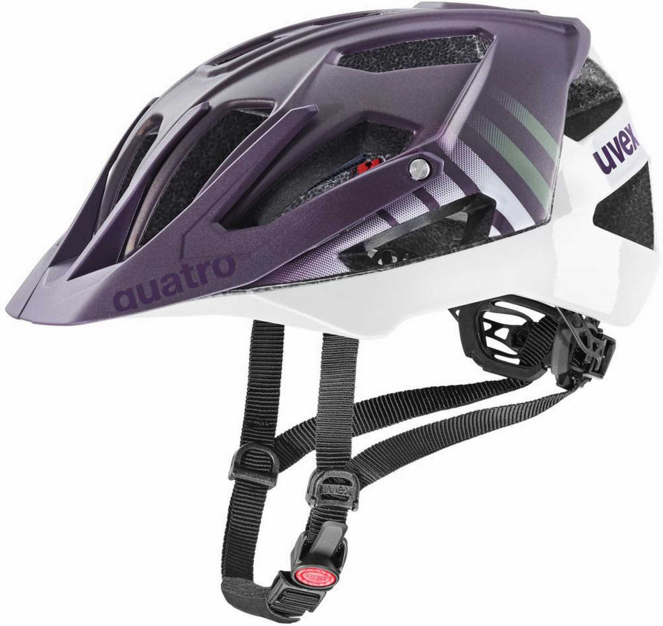 Uvex Quatro CC MTB-Helm plum - white matt