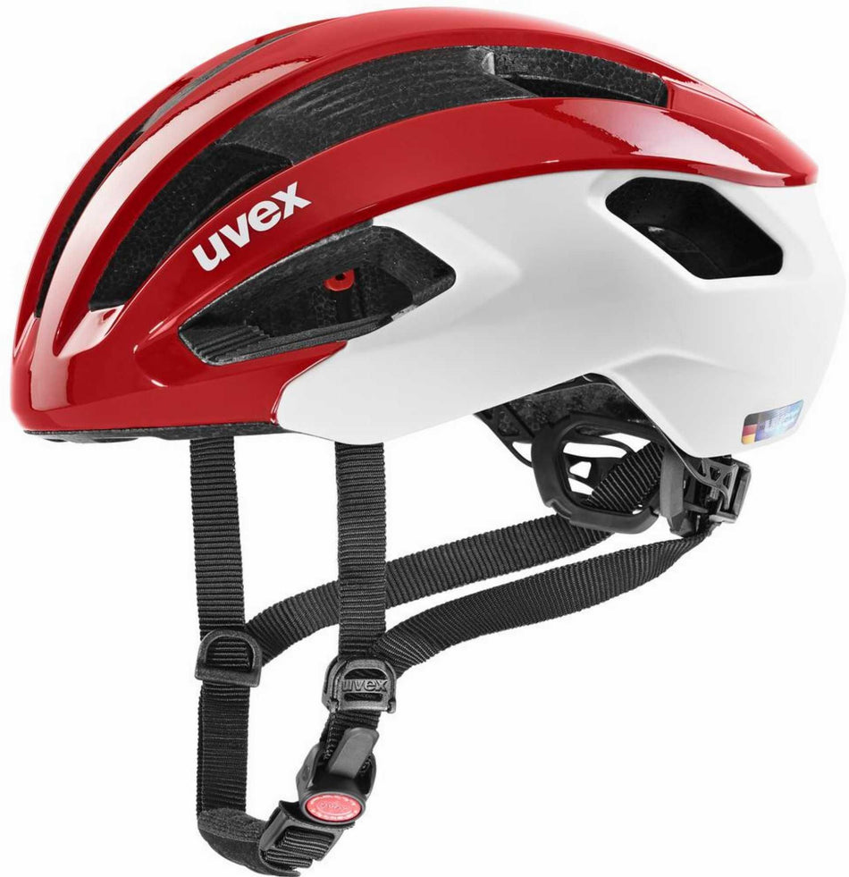 B-Ware - Uvex Rise CC Rennrad-Helm red-white (Gebrauchtware)
